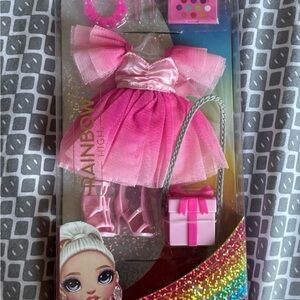 NWT Rainbow High Pink Doll Outfit Set
